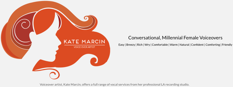 Kate Marcin Conversational Female Voice Over Talent Blog Top Image